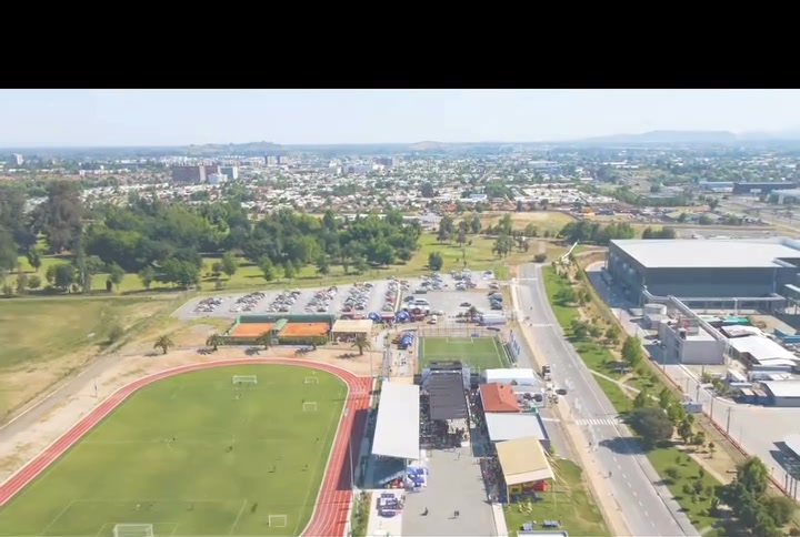 Vista aérea del recinto deportivo